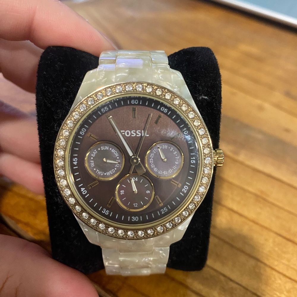 Fossil Gold and Brown Watch